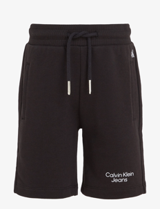 Calvin Klein CKJ STACK LOGO JOGGER SHORTS - Shorts - CK BLACK / black