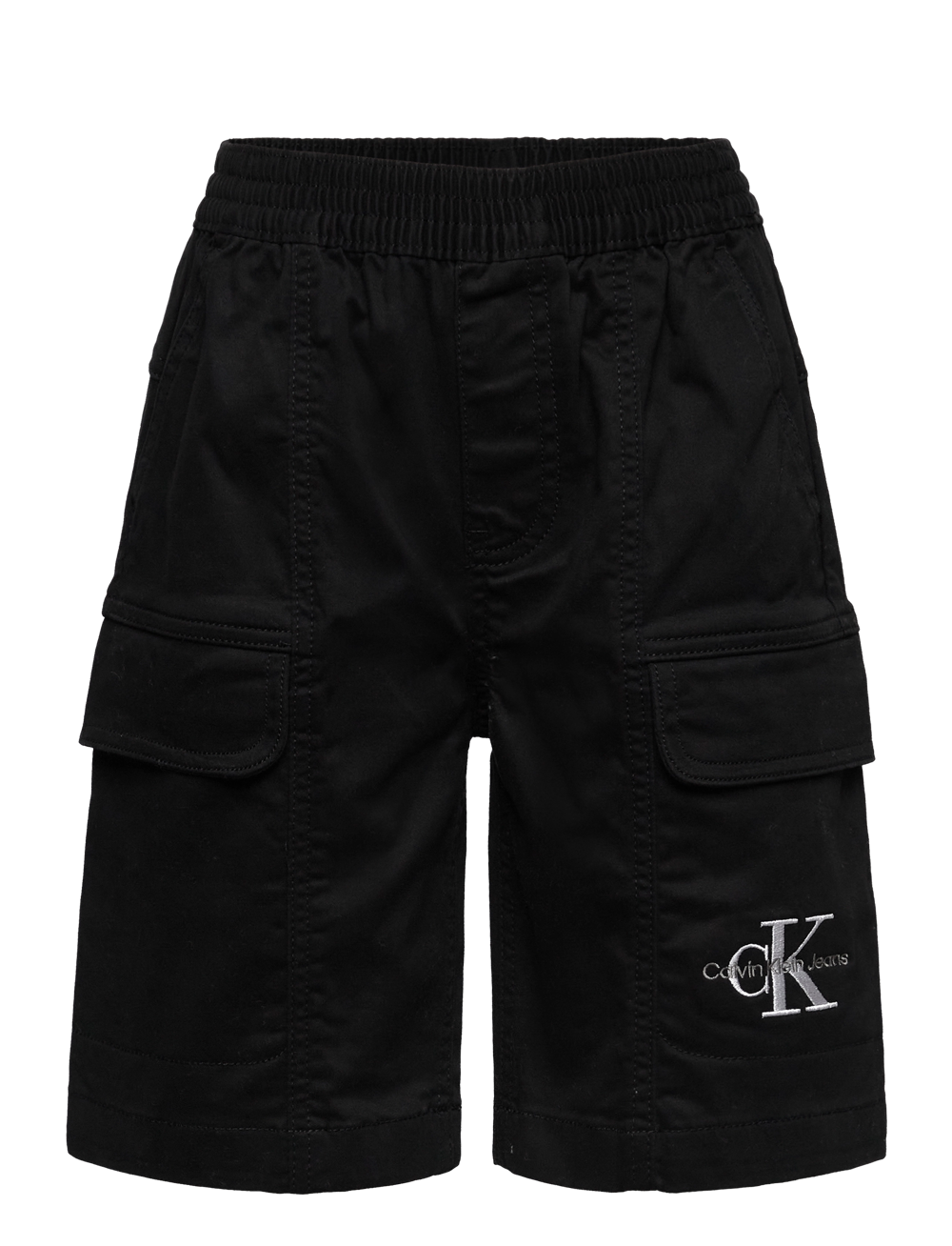 Calvin Klein - SATEEN CARGO SHORTS - sweatshorts - ck black - 0