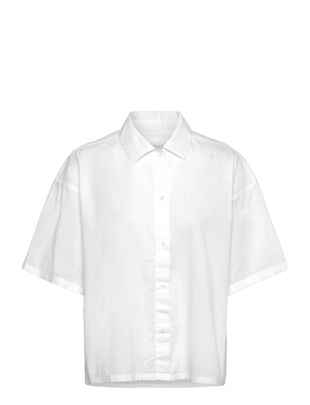 Calvin Klein - S/S BUTTON DOWN - kortermede skjorter - classic white - 0