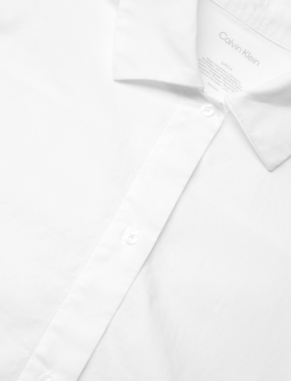 Calvin Klein - S/S BUTTON DOWN - kortermede skjorter - classic white - 2