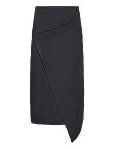 Calvin Klein STRETCH JERSEY MIDI SKIRT - Skjørt - CK BLACK / black