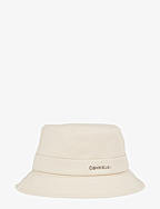 BACK TIE COTTON TWILL BUCKET - SEA SALT