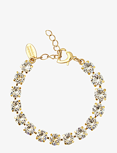 Caroline Svedbom CORA BRACELET GOLD - Lenkearmbånd - CRYSTAL / gold