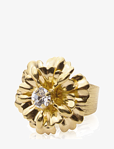 Caroline Svedbom BLOSSOM RING GOLD - Kolleksjoner - CRYSTAL / gold