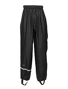 CeLaVi Rainwear pants -solid PU - Regnbukser - BLACK / black