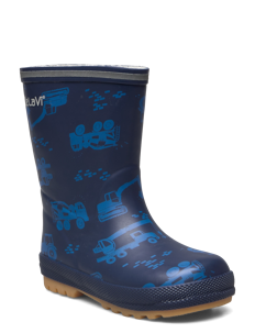 CeLaVi Thermal Wellies AOP w. lining - Gummistøvler med linjer - PAGEANT BLUE / blue