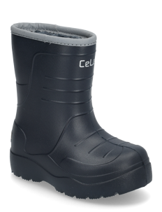 CeLaVi Thermal Wellies - Embossed - Gummistøvler med linjer - NAVY / navy