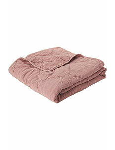 C'est Bon Plaid cotton w linentassels - Tepper & Pledd - OLD ROSE / pink/rose