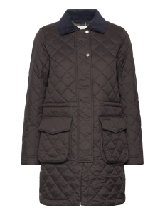 Chevalier Coppins Quilted Coat Women - Kåper - DARK BROWN / brown