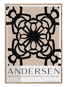 ChiCura H.C. Andersen - Flower Mind - Plakater - MULTIPLE COLOR / black