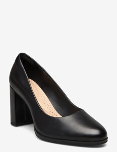 Clarks Freva85 Court D - Klassiske pumps - BLACK LEATHER / black