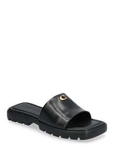 Coach FLORENCE SANDAL - Flate sandaler - BLACK / black