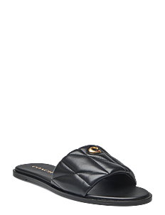 Coach HOLLY SANDAL - Flate sandaler - BLACK / black