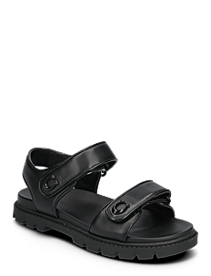 Coach BRYNN SANDAL - Flate sandaler - BLACK / black