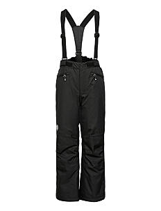 Color Kids Ski Pants W.Pockets - Underdeler - BLACK / black