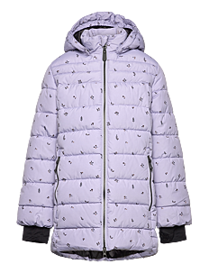 Color Kids Jacket - Quilt - Long - AOP - Boblejakker & Dunjakker - LANGUID LAVENDER / purple