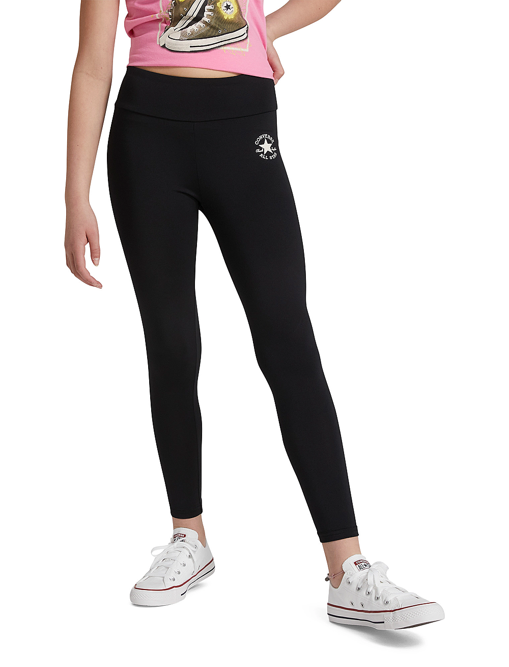 Converse - EG-DRI-FIT LEGGING - løpe- og treningstights - black - 0