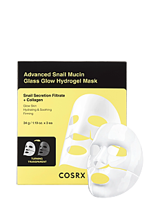 COSRX COSRX Advanced Snail Mucin Glass Glow Hydrogel Mask 34 g x 3 ea - Nyheter - NO COLOR / undefined