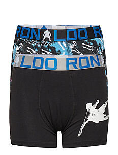 CR7 CR7 Boys Trunk 2-pack. - Underbukser - BLACK/AOP / blue