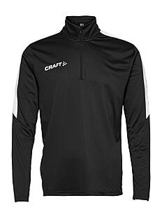 Craft Progress Halfzip LS Tee M - Craft - BLACK/WHITE / black