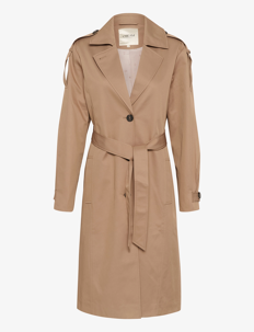 Cream CRRea Trenchcoat - Kåper - CINNAMON SWIRL / beige