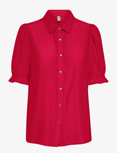 Culture CUasmine SS Shirt - Kortermede skjorter - FIERY RED / red