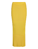 Striped rib skirt - SAFFRON