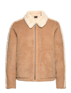 Daily Paper oluwa fur jacket - Jakker - CAMEL / beige