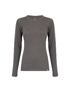 Danish Endurance Women's Merino Long Sleeved Shirt - Vis alt - GREY / grey