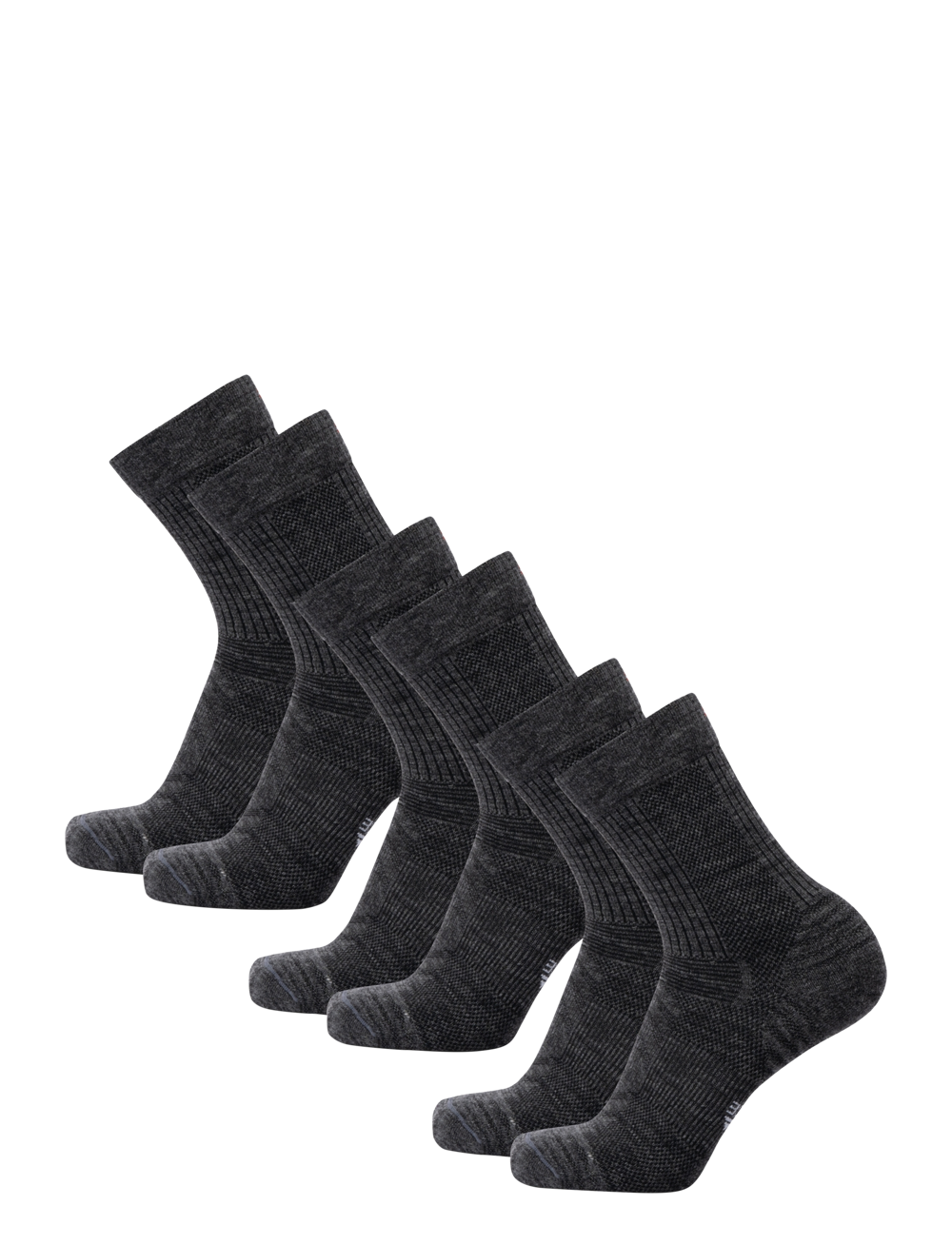 Danish Endurance - Hiking Light Socks 3-pack - klær - grey - 3