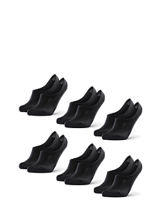 Danish Endurance No-Show Cotton Socks 6-pack - Vis alt - BLACK / black