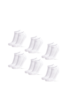 Danish Endurance Low-Cut Bamboo Dress Socks 6-pack - Vis alt - WHITE / white