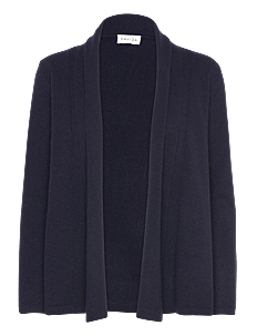 Davida Cashmere Rollerneck Cardigan - Kolleksjoner - NAVY / navy