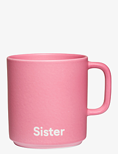 Design Letters VIP Favourite cup with handle - Borddekning - PINK / pink/rose