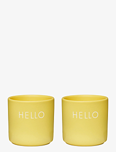 Design Letters Egg cups (set of 2 pcs) - Design Letters - YELLOW 121C / yellow