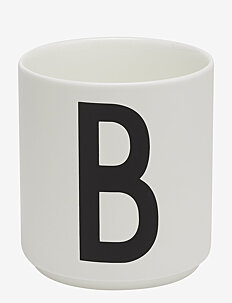 Design Letters Porcelain cup a-z, æ, ø - Borddekning - WHITE / white