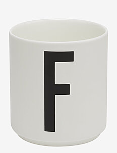 Design Letters Porcelain cup a-z, æ, ø - Borddekning - WHITE / white