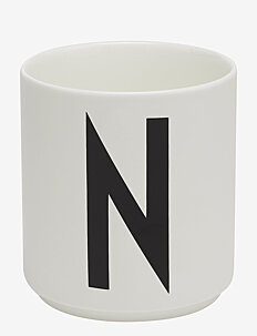 Design Letters Porcelain cup a-z, æ, ø - Borddekning - WHITE / white