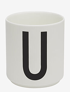 Design Letters Porcelain cup a-z, æ, ø - Borddekning - WHITE / white