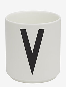 Design Letters Porcelain cup a-z, æ, ø - Borddekning - WHITE / white