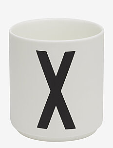 Design Letters Porcelain cup a-z, æ, ø - Borddekning - WHITE / white