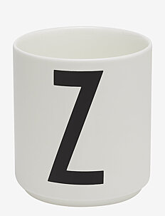 Design Letters Porcelain cup a-z, æ, ø - Borddekning - WHITE / white