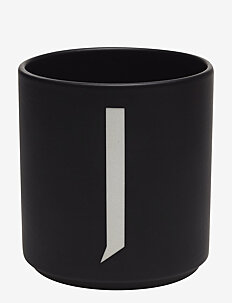 Design Letters Black Porcelain Cups A-Z - Borddekning - BLACK / black