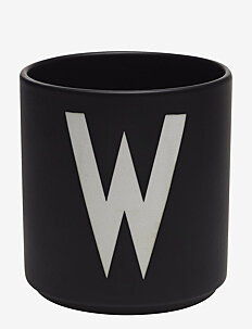 Design Letters Black Porcelain Cups A-Z - Borddekning - BLACK / black