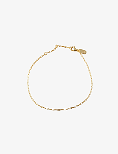 Design Letters Square link bracelet - Gold - Lenkearmbånd - GOLD / gold