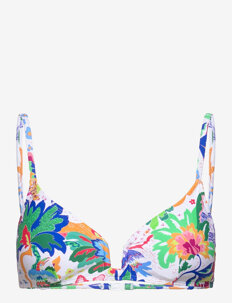 Desigual JUNGLE TOP - Bikinier - CREAM / blue