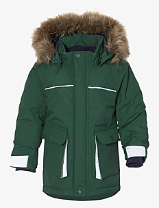 Didriksons KURE KIDS PARKA 5 - Skijakker - EVENING GREEN / green