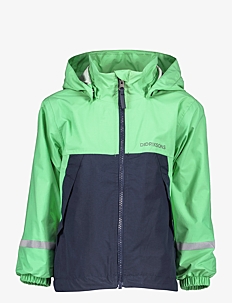 Didriksons BLADET KIDS JKT - Skall- og regnjakker - DUSTY LIME / green