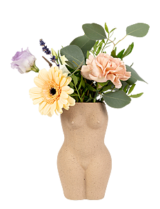 DOIY Vase - Body Vase - Vaser - WHITE / beige