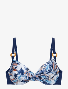 Dorina CAIRNS BIKINI TOP - Bikinier - BLUE/WHITE PRINT / blue